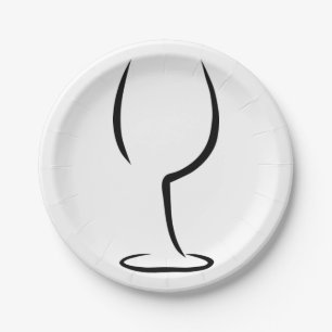 Wijn-Logo Papieren Bordje
