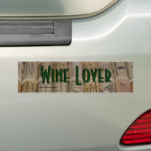 Wijn Lover Bumpersticker (Op auto)