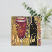 Wijn Lover Feestdagenkaart (Staand voorkant)