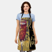 Wijn Lover Schort (Gedragen)