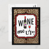 Wijn me omhoog! briefkaart (Voorkant / Achterkant)
