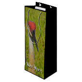 Wijn meer wijn minder grappige sand Hill Crane Wijn Cadeautas (Achterkant Gekanteld)