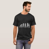Wijn Menselijke Evolutie Darwin T-shirt (Voorkant volledig)