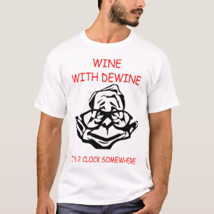 wijn met wijn t-shirt