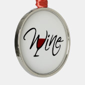 WIJN METALEN ORNAMENT (Rechts)