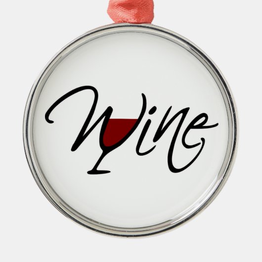 WIJN METALEN ORNAMENT (Voorkant)