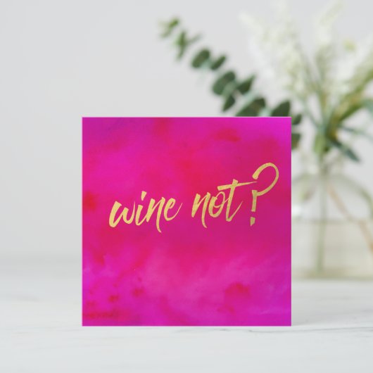 Wijn niet uitnodiging Pearl Shimmer (Staand voorkant)