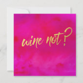 Wijn niet uitnodiging Pearl Shimmer (Voorkant)