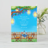 Wijn onder de sterren kaart (Staand voorkant)