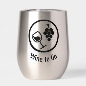 Wijn ontwerp Thermische Wijn Tumbler (Achterkant)