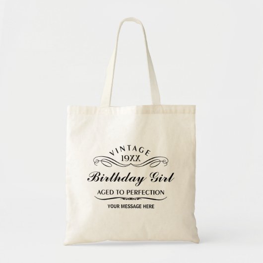  Wijn Persoon Funny Birthday Gift Bag Tote Bag (Voorkant)