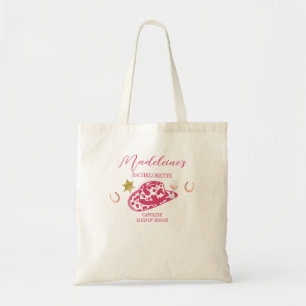 Wijn Persoonlijke Cowgirl Hoed Landelijke Bachelor Tote Bag