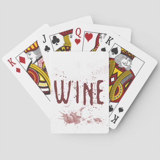 Wijn Pokerkaarten (Achterkant)