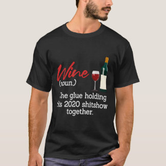 Wijn Pyjama Voor Familie Moeder T-shirt