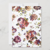 Wijn-Roos-weddenschapskaart Kaart (Achterkant)