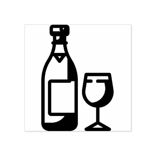 wijn 	rubberstempel (Afrduk)