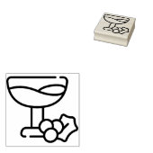 wijn 	rubberstempel (Gestempeld)