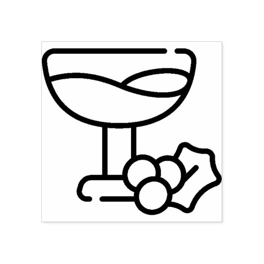 wijn 	rubberstempel (Afrduk)