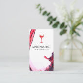 Wijn schenken | Splash II wijnglas Visitekaartje (Staand voorkant)