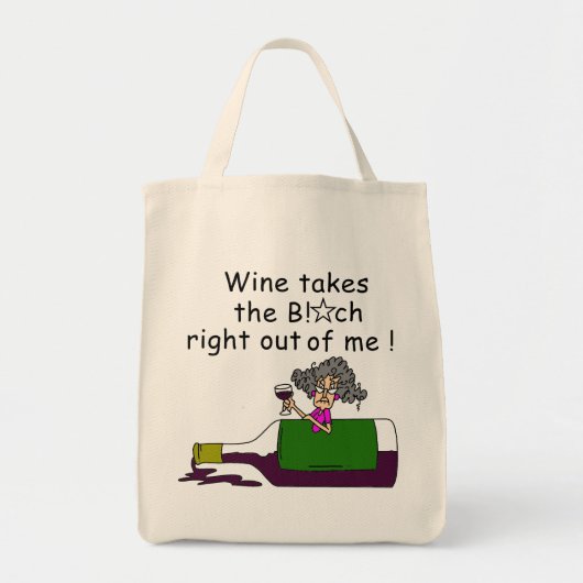 Wijn smelt me tote bag (Voorkant)