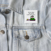 Wijn smelt me vierkante button 5,1 cm (In situ)