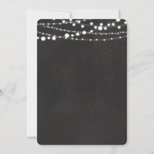 Wijn String Lights bruids douche uitnodiging (Achterkant)