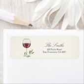 Wijn Tasting Return Address Label Winery Vineyard (Insitu)