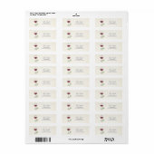 Wijn Tasting Return Address Label Winery Vineyard (Full Sheet)