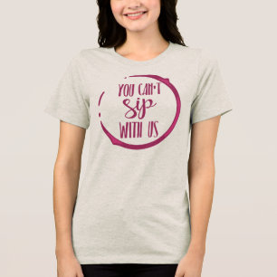 Wijn-Themavriendinnengroep Tri-Blend Shirt