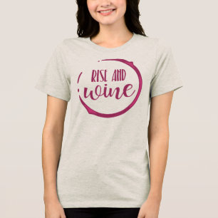 Wijn-Themavriendinnengroep Tri-Blend Shirt