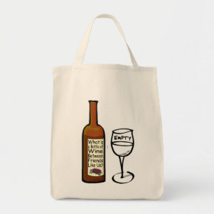 Wijn Tussen Vrienden Boodschappentas Tote Bag