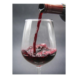 Wijn uit de fles foto afdruk