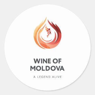 Wijn uit Moldavië Sticker