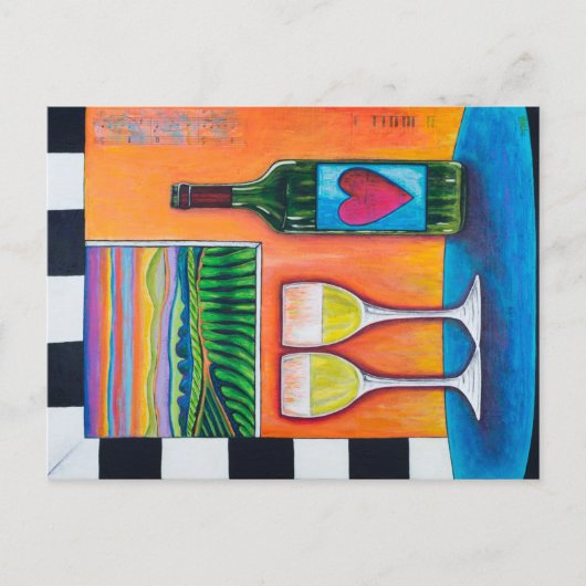 Wijn van de rank briefkaart (Voorkant)