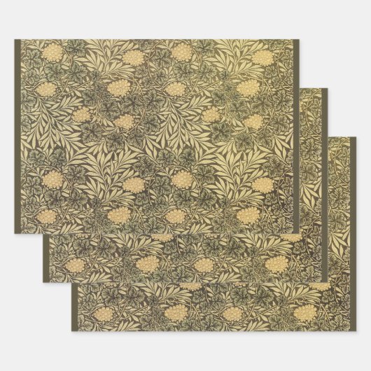 Wijn van William Morris,  textielpatronen Inpakpapier Vel (Set)