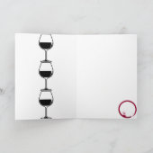 Wijn Vino Dank u kaarten (Binnen)