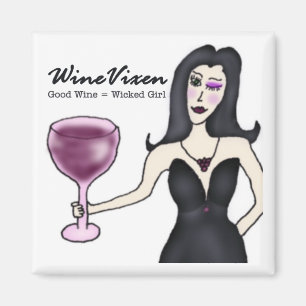 Wijn Vixen "Wicked Girl" Magneet