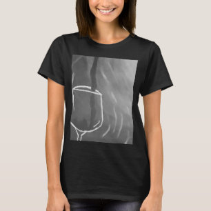 Wijn voor een fijne cocktail van een gelukkig uur t-shirt