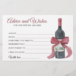 Wijn voor geloften Bruidsmeisjesfeest Advies en We Briefpapier
