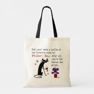Wijn voor Moederdag Tote Bag