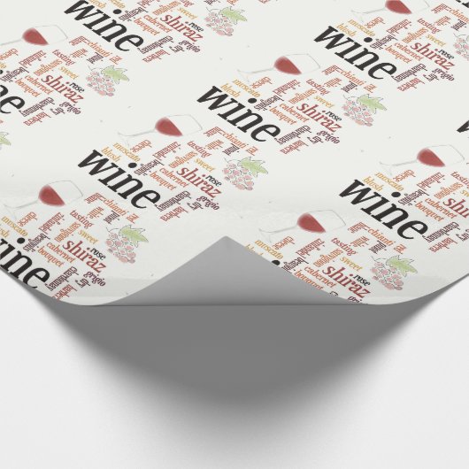 Wijn Woud Cloud Wrapping Paper Cadeaupapier (Hoek)