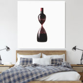 Wijn Zandloper Canvas Kunst (Insitu (Slaapkamer))