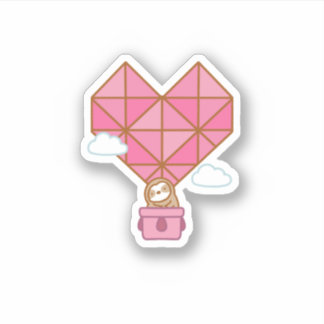 Wijnballon voor vinyl Sticker met kabelslot Heart 