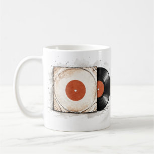 wijnbeker vinyl, koffie, thee, cadeau koffiemok