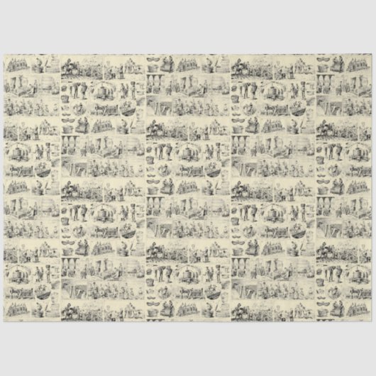 wijnbereidingspatroon tissuepapier (Voorkant)