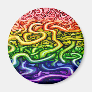 Wijnbomen LGBQT Rainbow Magneet