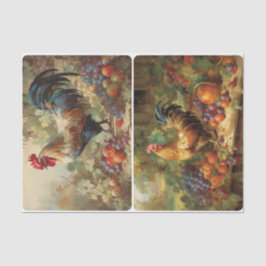 Wijnbouwkippen Tissuepapier