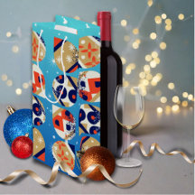 Wijncadeautet Bold Modern Kerstmis