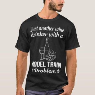 Wijndrinker Model Treinen Spoorweg T-shirt