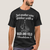 Wijndrinker track en veld t-shirt (Voorkant)